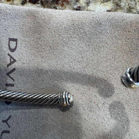 David Yurman Silver Cable Bracelet - Picture 2 of 7
